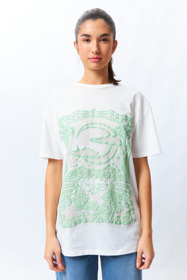 REMERA LUNAR PARADISE Blanco