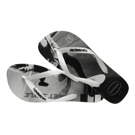 Chancletas ojotas Havaianas Hype originales White/Black