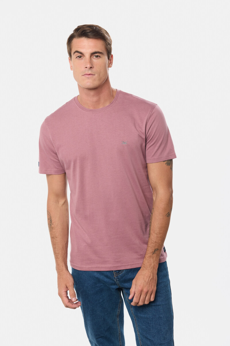 REMERA LISA DE ALGODÓN - Rosado 