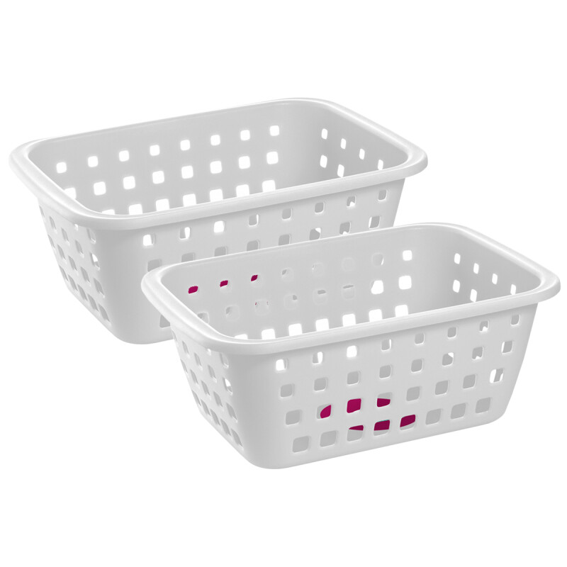 Set x2 Cesto mediano 3 lts BLANCO