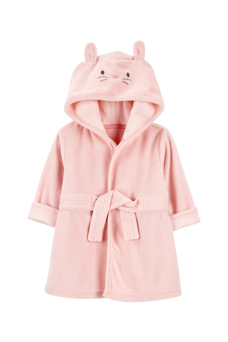 Bata de algodón terry, con capucha, diseño conejita Bata de algodón terry, con capucha, diseño conejita