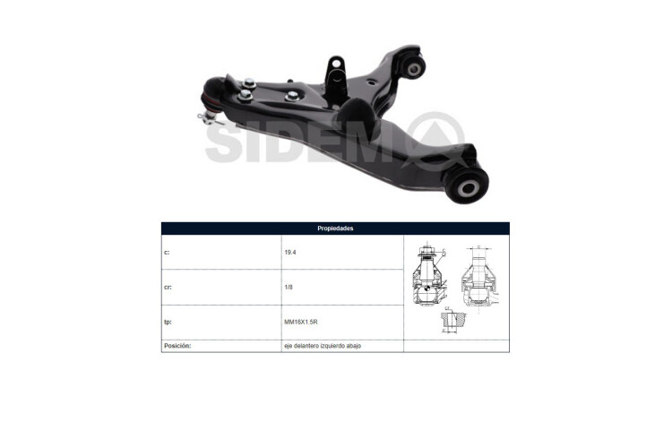 Parilla De Suspension Delantera Mitsubishi L200 15-25 Izq Parilla De Suspension Delantera Mitsubishi L200 15-25 Izq