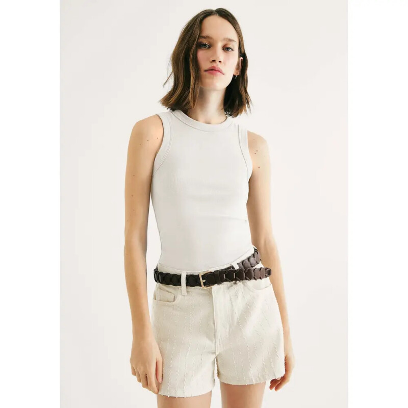 BLUSA SM FEM BEGE CLARO