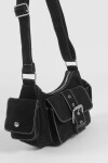 Bandolera con hebilla negro