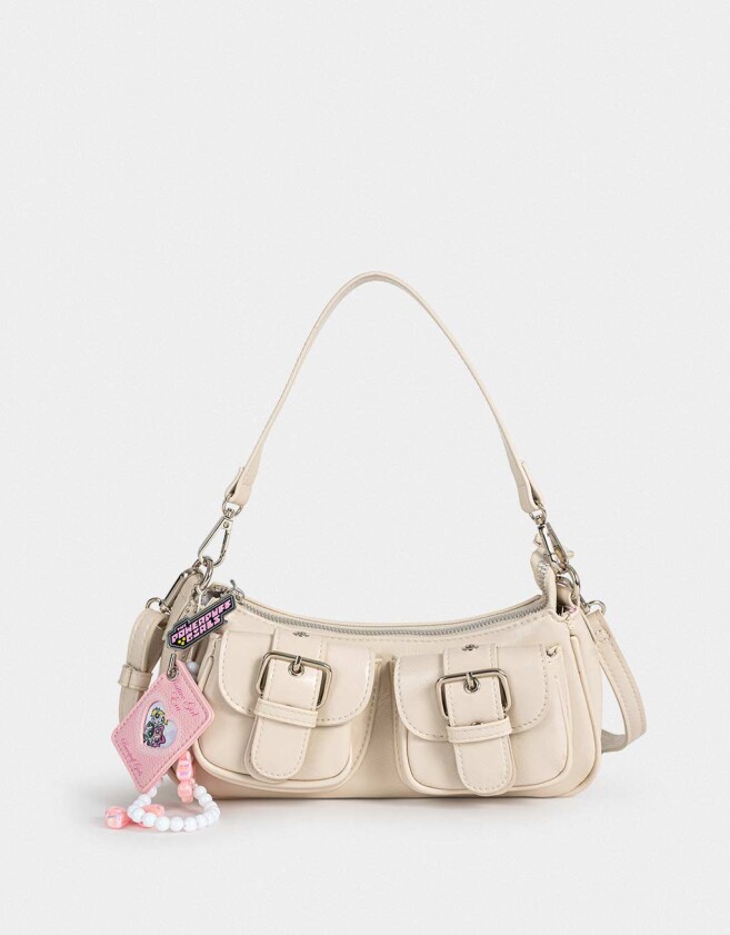 Bandoleras Licencias Bandolera Multipocket Chicas Superpoderosas - Blanco Crudo