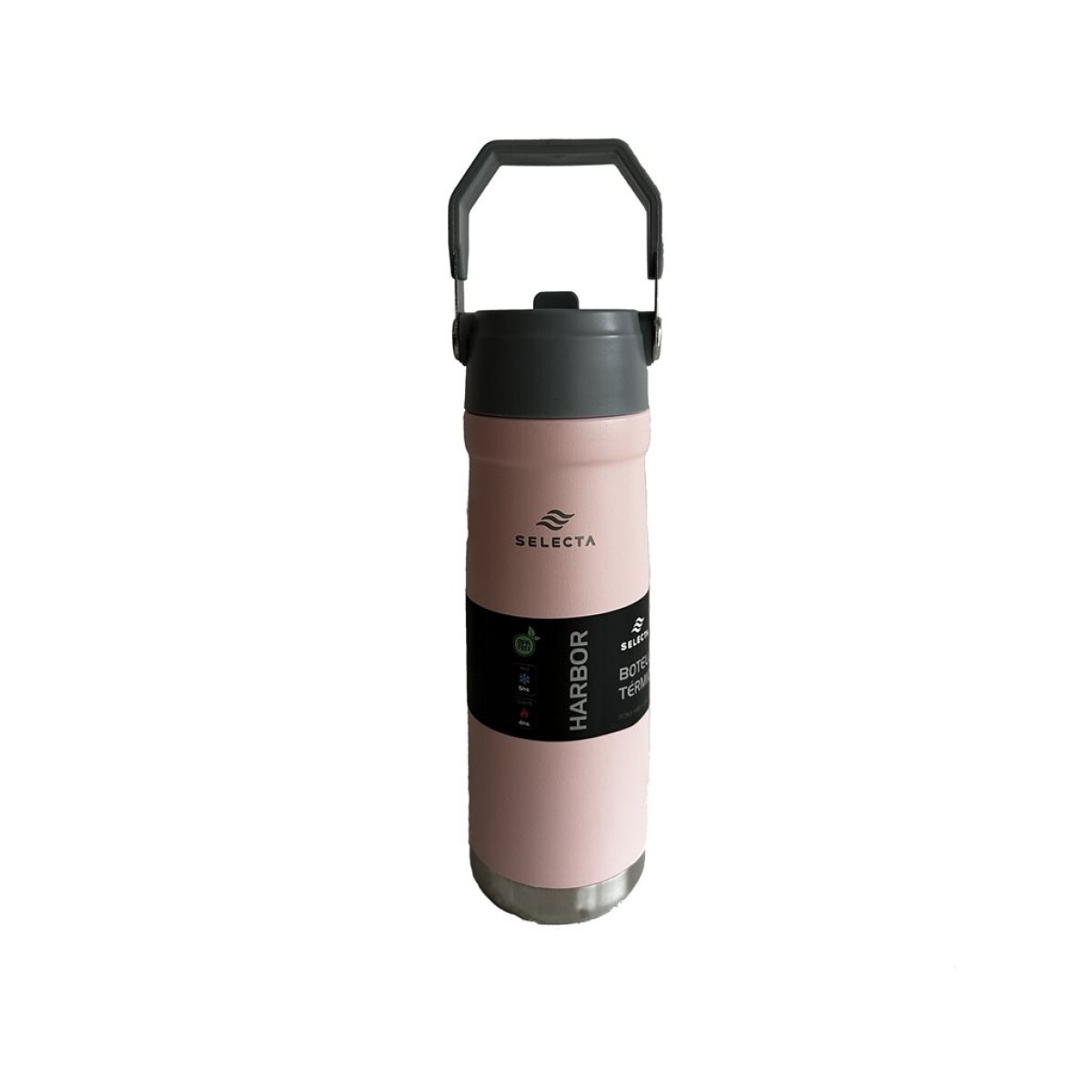 BOTELLA TERMICA DOBLE PARED 650ML ROSA 