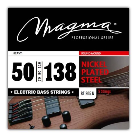 Encordado Magma Bajo Nickel P/S 5C Heavy 050-138 BE205N Encordado Magma Bajo Nickel P/S 5C Heavy 050-138 BE205N