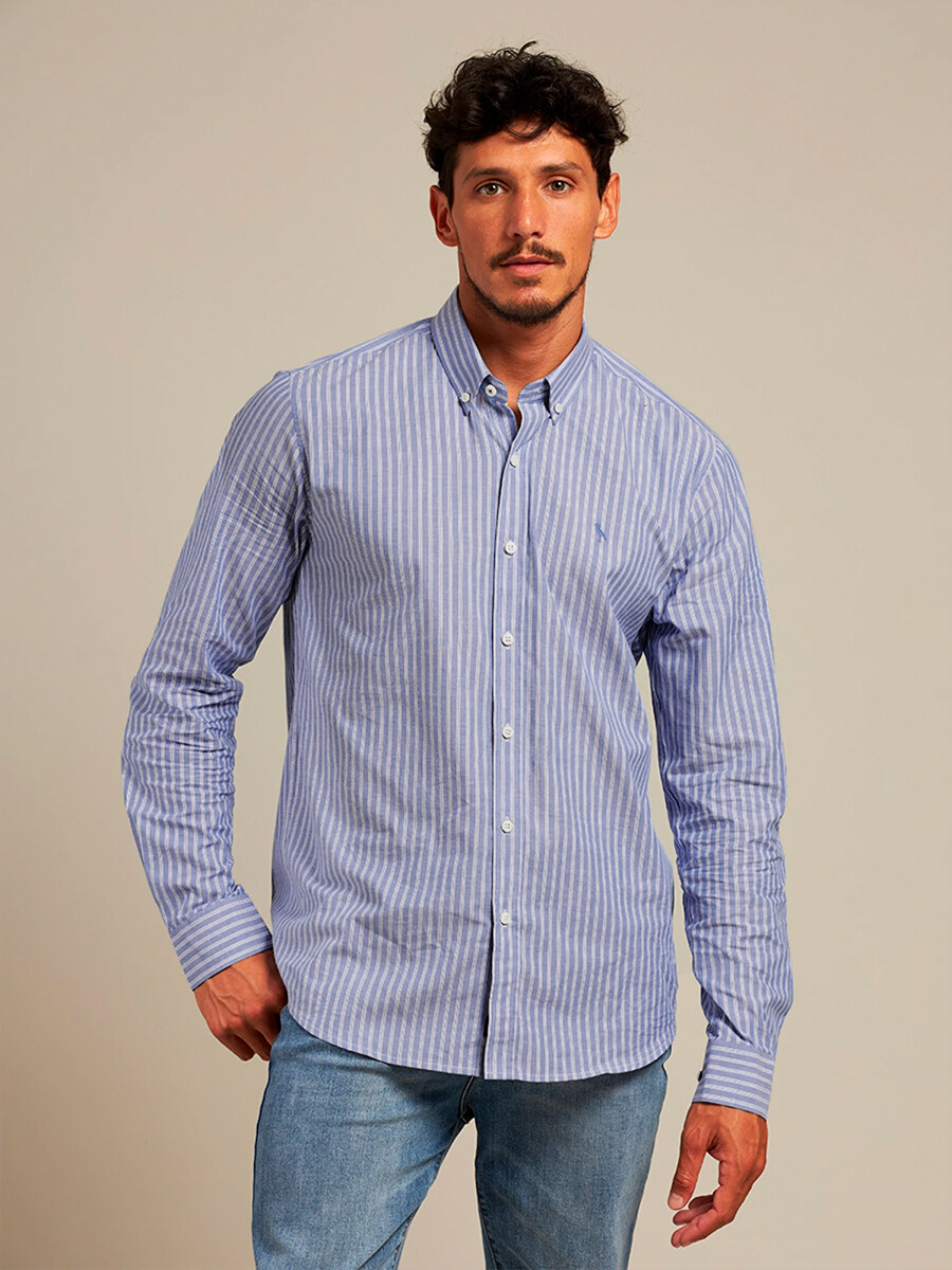 CAMISA ROTEN POLANCO - Celeste 