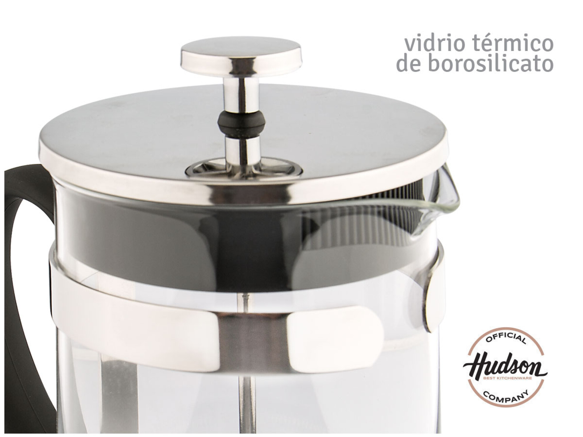 Cafetera Prensa Francesa Hudson Embolo Y Acero - 600 ml — Hudson