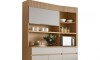 Mueble Modular 3 Cuerpos REALEZA Marron/Gris