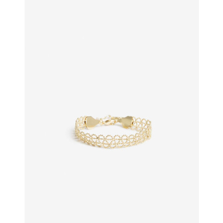 Pulseras Flexibles Metal Dorado