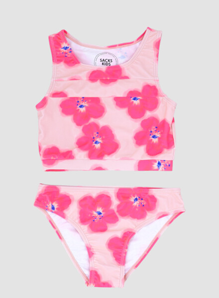 BIKINI SURF GIRL TRICOLOR 6-16A FUCSIA