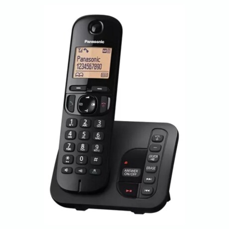 Teléfono Inalámbrico PANASONIC KX-TGC220 Negro Teléfono Inalámbrico PANASONIC KX-TGC220 Negro