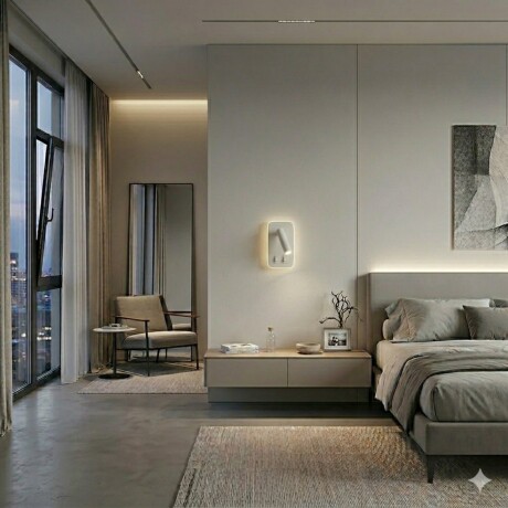 Portátil led de pared con SPOT móvil, DOBLE LUZ BLANCA