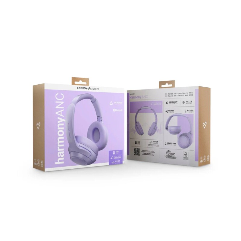 Auriculares Bluetooth Energy Sistem Harmony Lavender Auriculares Bluetooth Energy Sistem Harmony Lavender