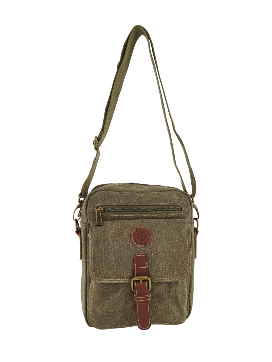 Morral cruzado en Lona Vintage - Verde 