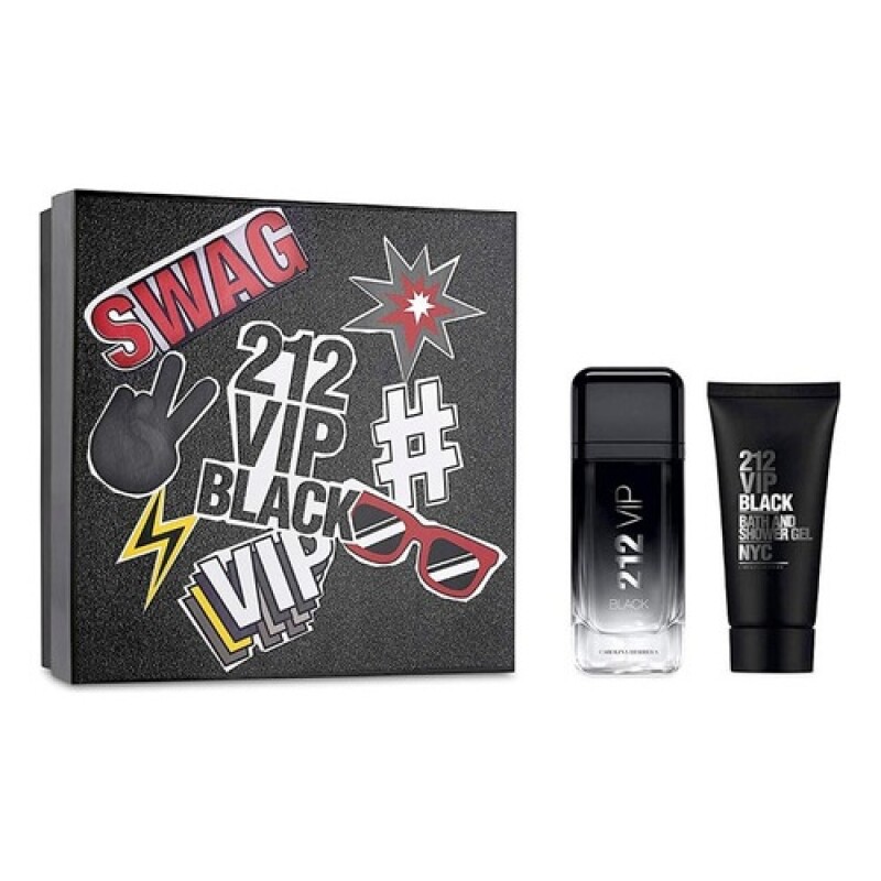 Set de perfume Carolina Herrera 212 VIP Black Men 100ml + gel de ducha Original Set de perfume Carolina Herrera 212 VIP Black Men 100ml + gel de ducha Original