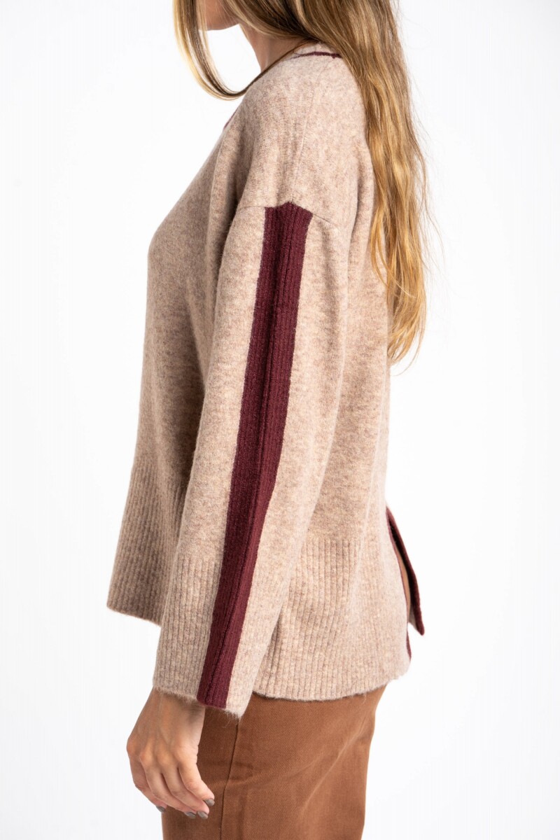 Sweater Combinado Mocha