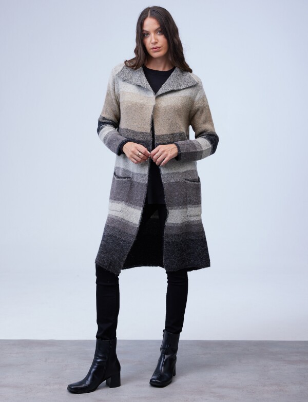 Cardigan Bolsillos MULTI/GRIS