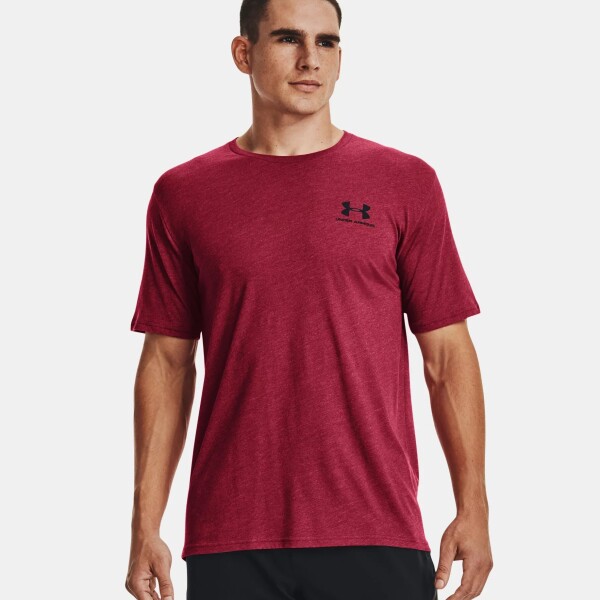 UA SPORTSTYLE LC SS - UNDER ARMOUR ROJO
