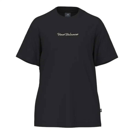 Remera Athletics Script de Mujer - Negro — Tienda Soy Santander