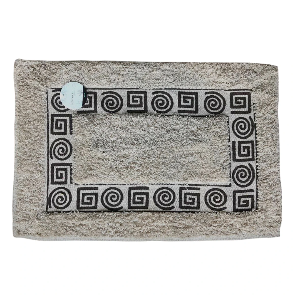 ALFOMBRA 40x60CM ADORNO GRIEG MARRON Y NATURAL 