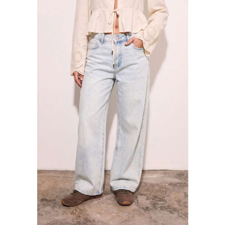 Jean Wide Leg Lavado Denim