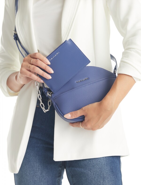 Cartera Crossbody Con Monedero AZUL