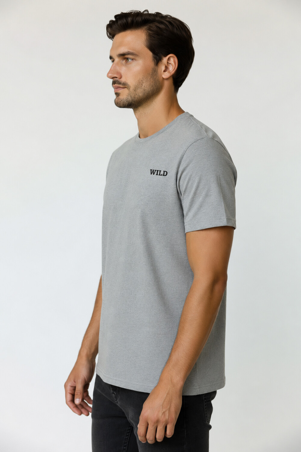 Remera Fado Gris Melange Medio