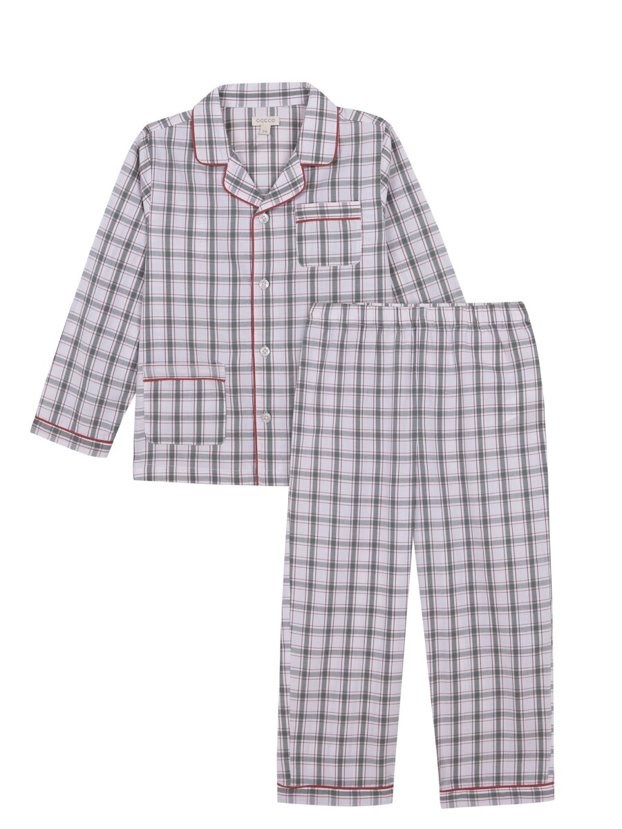Pijama De Cuadros Co Verde Suave