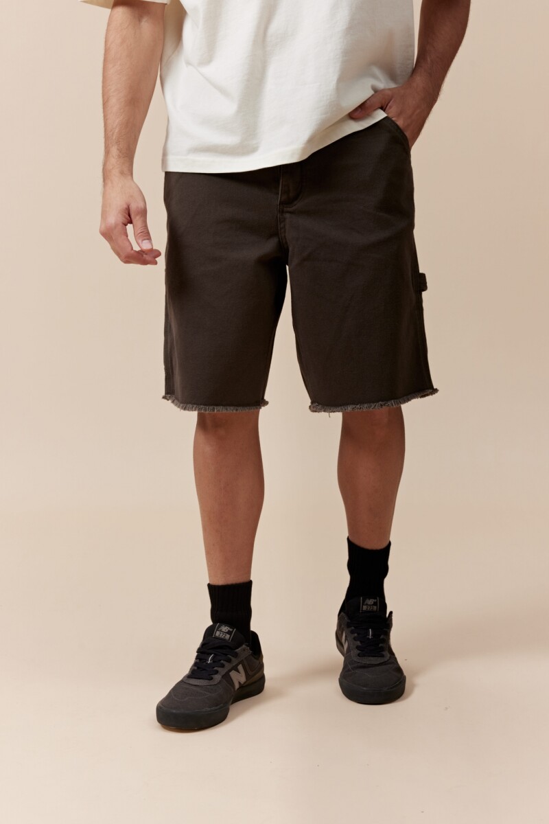 BERMUDA DENIM SKIP - VERDE MILITAR 