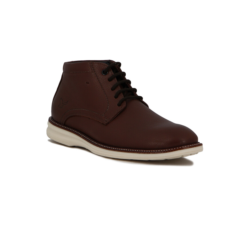 Starsax Bota Cuero Hombre Casual Brillante Acordonada - Pinhao Pinhao