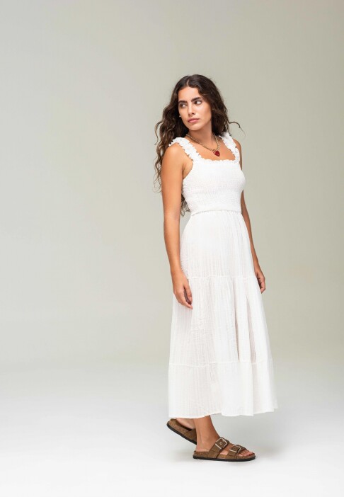 VESTIDO STRADY Blanco