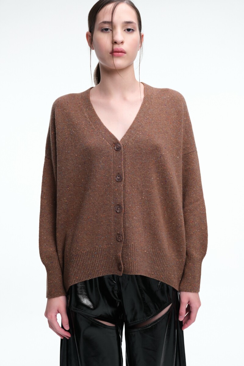 CARDIGAN V Marron