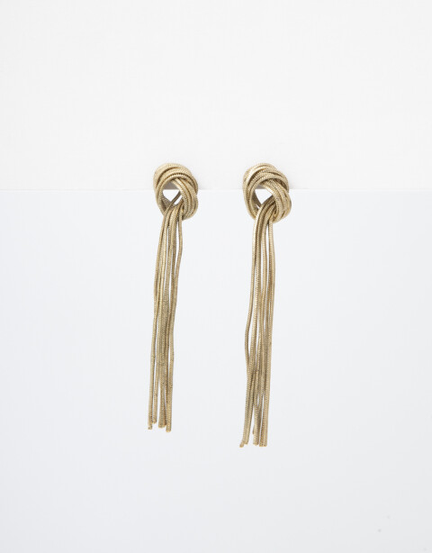 Aros Colgantes Largos Aros Colgantes De Cadenas - Dorado Antique Gold