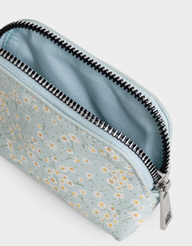 Monederos Estampados Monedero Cuerina Margaritas - Estampado Flores