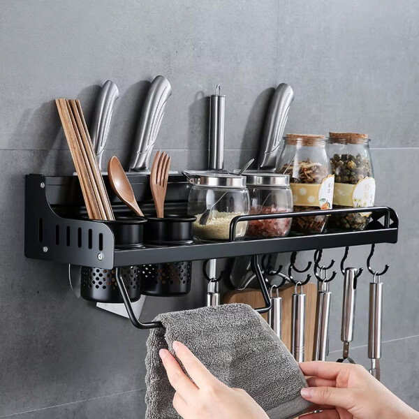 Estante Colgante Organizador de Cocina Ganchos Especieros Y Utensilios 58cm Imback Estante Colgante Organizador de Cocina Ganchos Especieros Y Utensilios 58cm Imback