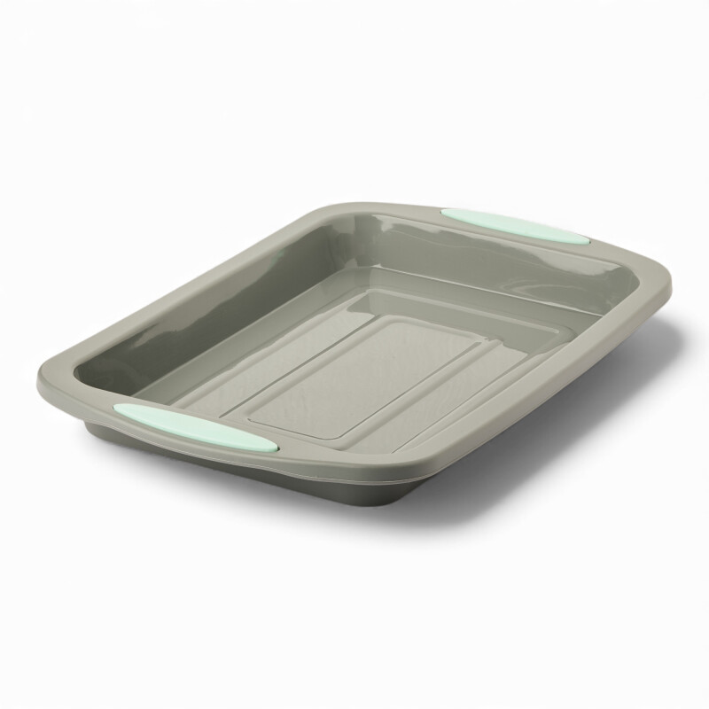 Molde Rectangular de Silicona para Tortas 34.7×21.5×2.8cm Gris