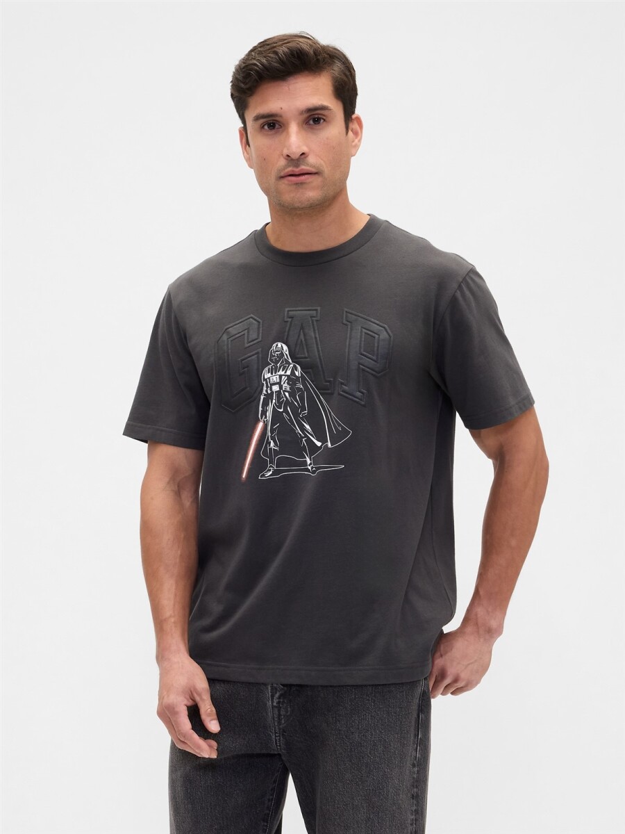 Remera Gràfico Hombre - Flint Grey 