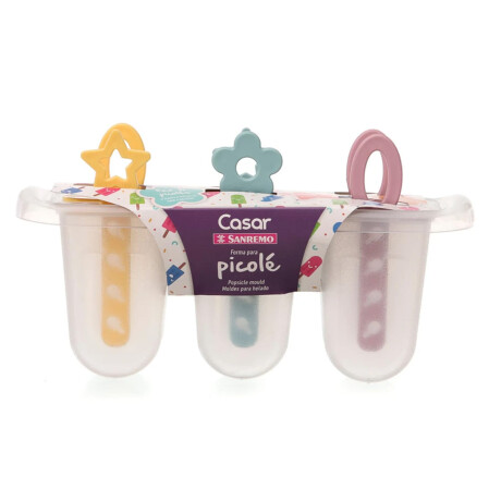 Molde para helados caja x6 TRANSPARENTE