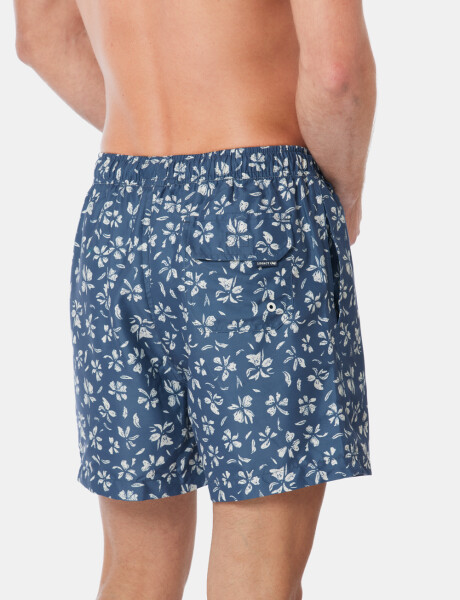 SHORT DE BAÑO ESTAMPADO Azul