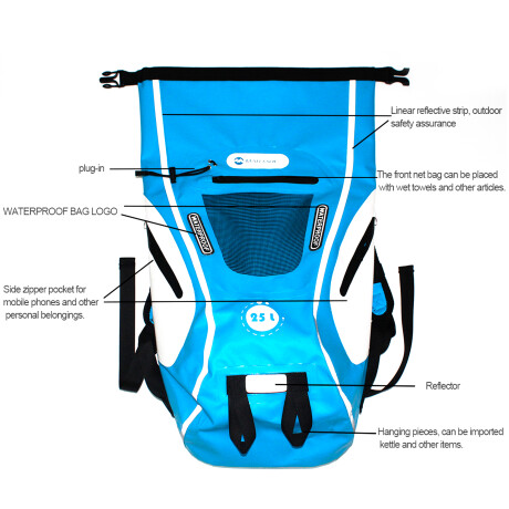 Mochila Marjaqe Impermeable Reflectante 25L 001