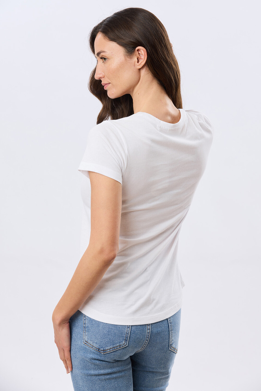 REMERA BÁSICA DE ALGODÓN Blanco