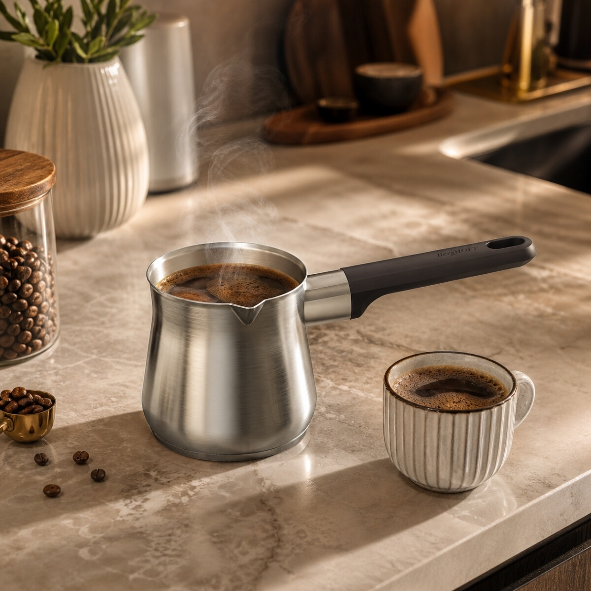 Cafetera Turca y Jarra de Leche 500 ml Berghoff 