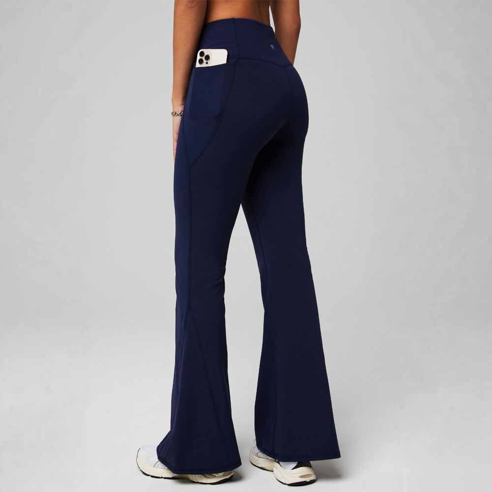 Pantalón Oasis High-Waisted Crossover Flare Mujer Deep Navy