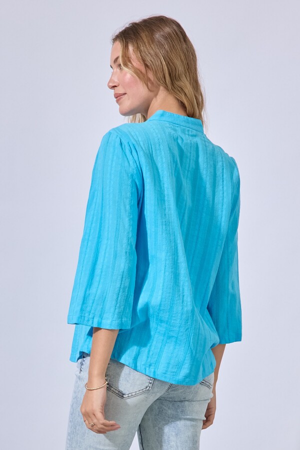 Blusa Algodon Bordado CELESTE