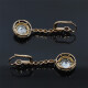 Caravanas Antiguas Ojo De Perdiz Oro 18K, Brillantes, Diamantes Y Zafiros Sinteticos Caravanas Antiguas Ojo De Perdiz Oro 18K, Brillantes, Diamantes Y Zafiros Sinteticos