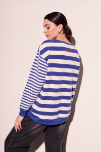 Sweater Rayado Multi Azul Francia