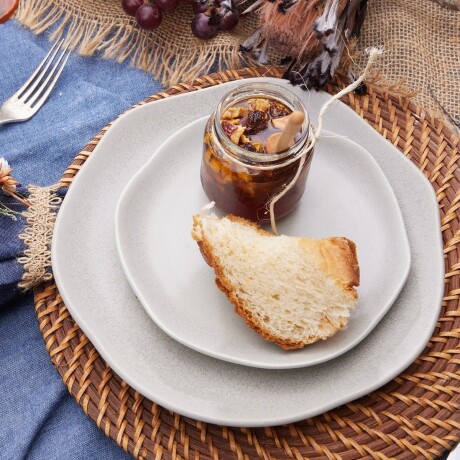 Plato Llano Concreto Reactivo 26 cm Gris Loza Corona Plato Llano Concreto Reactivo 26 cm Gris Loza Corona