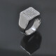 Anillo en oro 18k blanco con brillantes Anillo en oro 18k blanco con brillantes